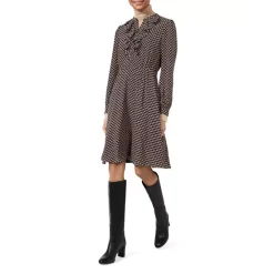 Promo 💯 HOBBS LONDON Jade Geometric Print 👗 Dress Black Multi 🔥