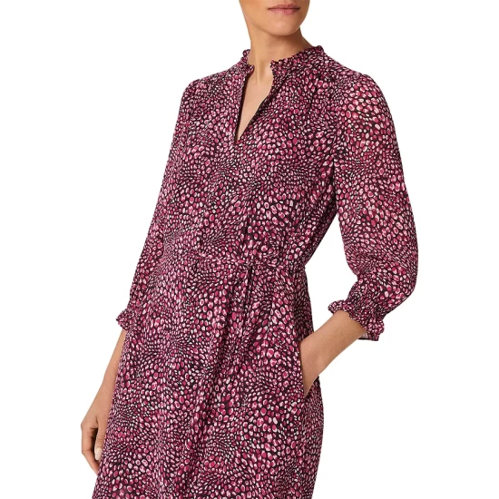 Top 10 π HOBBS LONDON Stefania π Dress Navy Raspberry π - Image 4