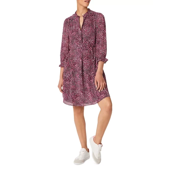 Top 10 π HOBBS LONDON Stefania π Dress Navy Raspberry π - Image 5