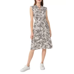 Best deal 🧨 HOBBS LONDON Evangeline Printed 👗 Dress Cream Black 🌟