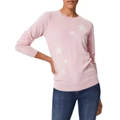 Best reviews of π₯° HOBBS LONDON Samira Star Sweater Pink Ivory π