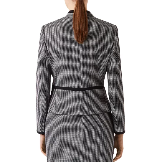 Deals π HOBBS LONDON Brianna Open-Front Jacket Navy Ivory 𧨠- Image 2