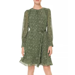 Discount ⭐ HOBBS LONDON Frances Dot Print 👗 Dress Fern Green ❤️