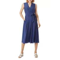 Deals 🎁 HOBBS LONDON Regina Midi 👗 Dress French Navy ❤️