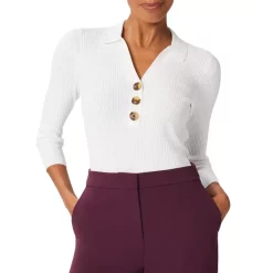 Cheapest ✨ HOBBS LONDON Edie Knitted 👕 Shirt Ivory 🛒