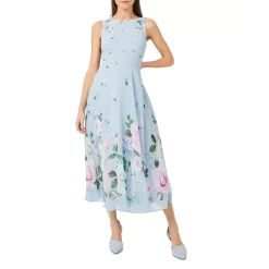 Best reviews of π HOBBS LONDON Carly Floral Print π Dress Blue Multi π