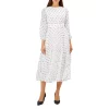Deals 🧨 HOBBS LONDON Selena Pleated Polka Dot 👗 Dress Ivory Navy 🤩