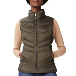 Buy 🌟 HOBBS LONDON Neava Puffer Vest Dark Olive 👍