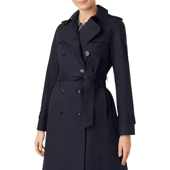 Cheap π HOBBS LONDON Petite Saskia Trench π§₯ Coat Navy π - Image 3