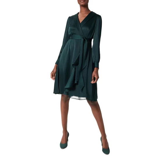 Discount π― HOBBS LONDON Sally V Neck π Dress Evergreen π§¨