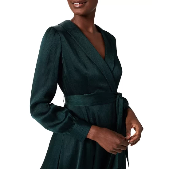 Discount π― HOBBS LONDON Sally V Neck π Dress Evergreen 𧨠- Image 5