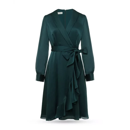 Discount π― HOBBS LONDON Sally V Neck π Dress Evergreen 𧨠- Image 7