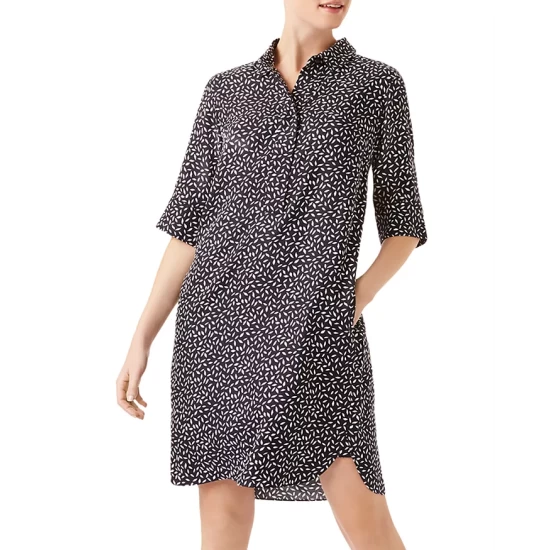 Best Sale π HOBBS LONDON Marciella Botanical π Shirt π Dress Navy Ivory β€οΈ