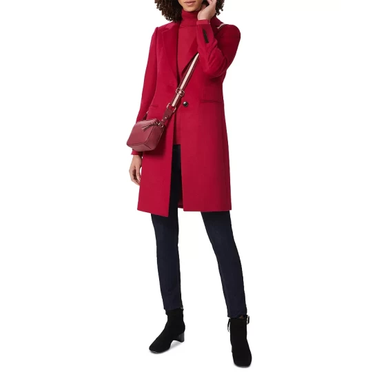 Top 10 π― HOBBS LONDON Tilda Wool π§₯ Coat Fuchsia Pink π