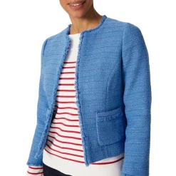 Top 10 🥰 HOBBS LONDON Kathleen Tweed Jacket Pale Blue ⭐