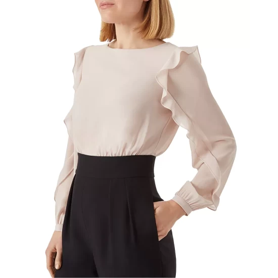 Flash Sale π HOBBS LONDON Aubree Tailored Jumpsuit Blush/black π - Image 3