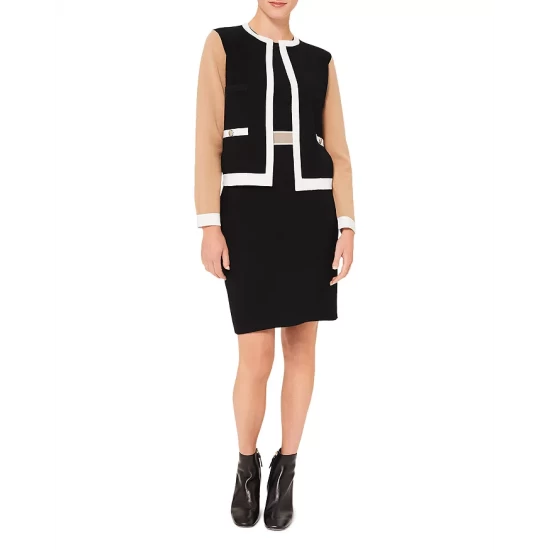 Cheap β¨ HOBBS LONDON Aria Milano Colorblocked Jacket Black Multi β¨ - Image 3