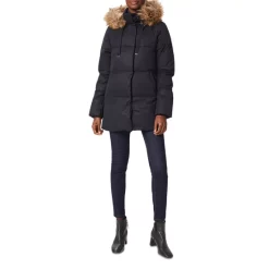 Best deal 🎉 HOBBS LONDON Lexie Faux Fur Trim Hooded Puffer 🧥 Coat Navy 🎉
