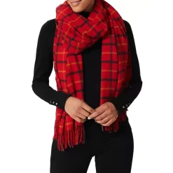 Discount ✨ HOBBS LONDON Harriet Scarf Red/black 😍