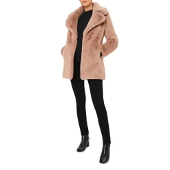 Best deal 🥰 HOBBS LONDON Bethany Faux Fur 🧥 Coat Neutral 🥰