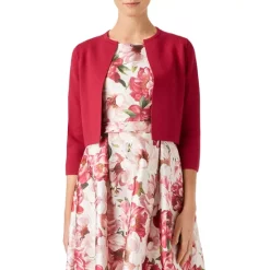 Coupon 🛒 HOBBS LONDON Ella Cropped Cardigan Deep Pink ❤️