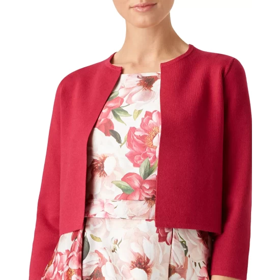 Coupon π HOBBS LONDON Ella Cropped Cardigan Deep Pink β€οΈ - Image 3