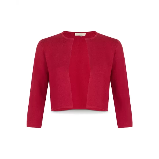 Coupon π HOBBS LONDON Ella Cropped Cardigan Deep Pink β€οΈ - Image 4