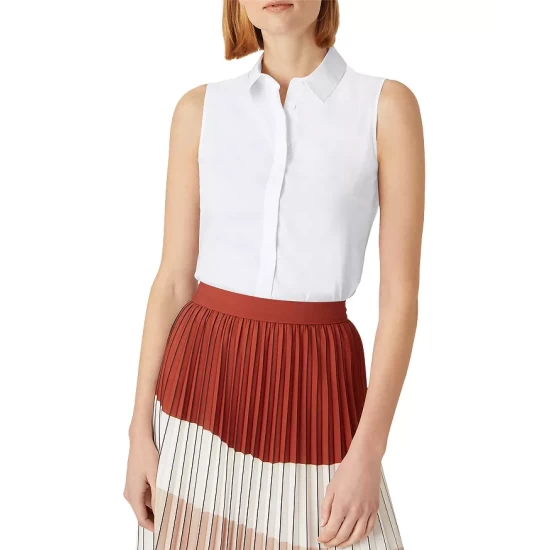 Hot Sale π― HOBBS LONDON HOBBS Vic Sleeveless π Shirt White π