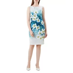 Cheapest 🎁 HOBBS LONDON Amelie Floral Sheath 👗 Dress Blue Multi 😉