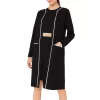 Buy 🤩 HOBBS LONDON Aria Long Cardigan Black/ivory 🎁