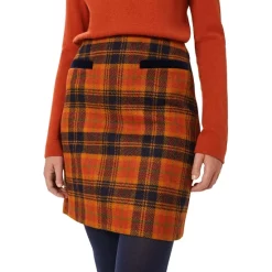 Coupon 😍 HOBBS LONDON Ruthie 👗 Skirt Orange Navy 🌟