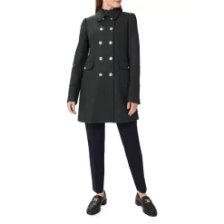 Buy 🤩 HOBBS LONDON Larna Twill 🧥 Coat Deep Pine ⭐