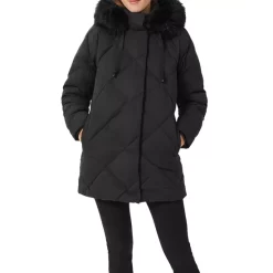 Top 10 👍 HOBBS LONDON Loren Hooded Puffer 🧥 Coat Washed Black ❤️