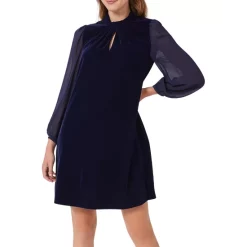 Discount 🎉 HOBBS LONDON Faye Velvet 👗 Dress Midnight Navy 🌟