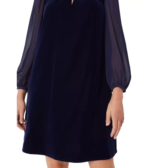 Discount π HOBBS LONDON Faye Velvet π Dress Midnight Navy π - Image 4