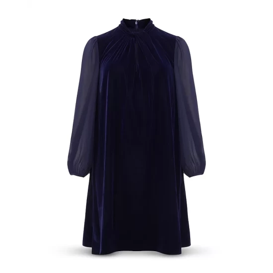 Discount π HOBBS LONDON Faye Velvet π Dress Midnight Navy π - Image 8