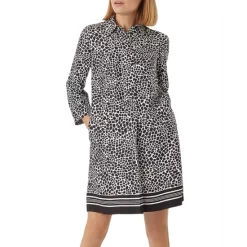 New ⭐ HOBBS LONDON Marci Shift 👗 Dress Black/ivory 🌟