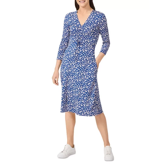 Best deal π HOBBS LONDON Simmy Printed Midi π Dress Blue Multi π