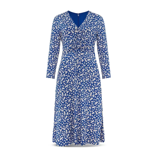 Best deal π HOBBS LONDON Simmy Printed Midi π Dress Blue Multi π - Image 5