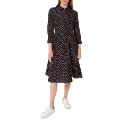 Best deal ⭐ HOBBS LONDON Alex Midi 👗 Dress Black Multi 💯