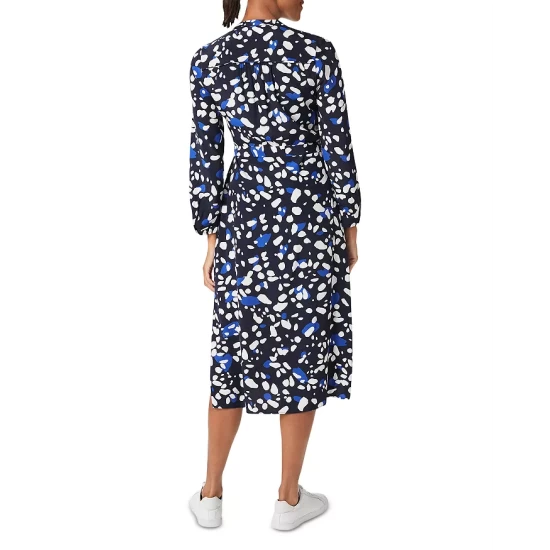 Deals 𧨠HOBBS LONDON Valeria Printed π Shirt π Dress Navy Multi π - Image 2