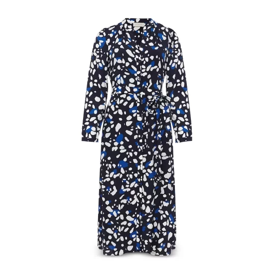 Deals 𧨠HOBBS LONDON Valeria Printed π Shirt π Dress Navy Multi π - Image 5