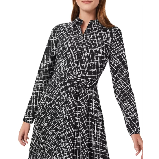 Hot Sale π HOBBS LONDON Laurenza Printed π Shirt π Dress Navy Ivory π - Image 4