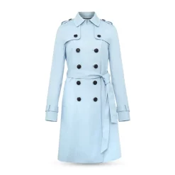 Discount 🌟 HOBBS LONDON Saskia Trench 🧥 Coat Pale Blue 🛒