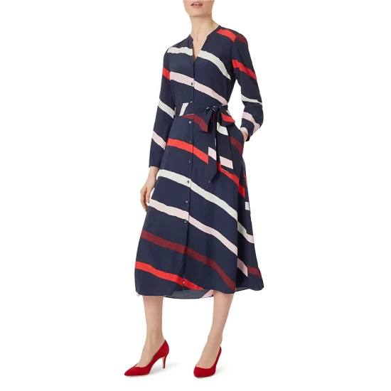 Wholesale π HOBBS LONDON Ginnie Striped π Shirt π Dress Navy Multi π₯°