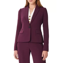 Budget 👏 HOBBS LONDON Adelia Blazer Deep Plum 😉