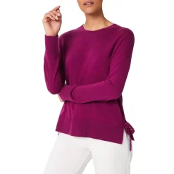 Deals 💯 HOBBS LONDON Marcia Side Tie Sweater Bright Plum 🛒