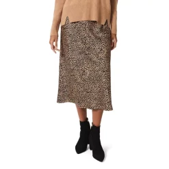 Cheapest ⌛ HOBBS LONDON Jas Animal Print Slip 👗 Skirt Black Vicuna 😍