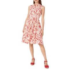 Top 10 ✔️ HOBBS LONDON Belinda Printed 👕 Shirt 👗 Dress Ivory Multi ✨