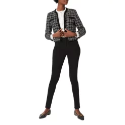 Top 10 😉 HOBBS LONDON Alexis Tweed Jacket Black Ivory 😍